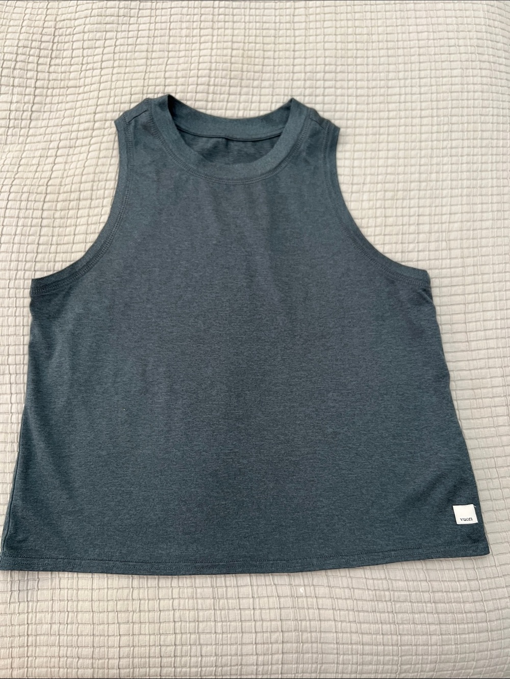 Vuori Dark Charcoal High-Neck Muscle Tank - Women
